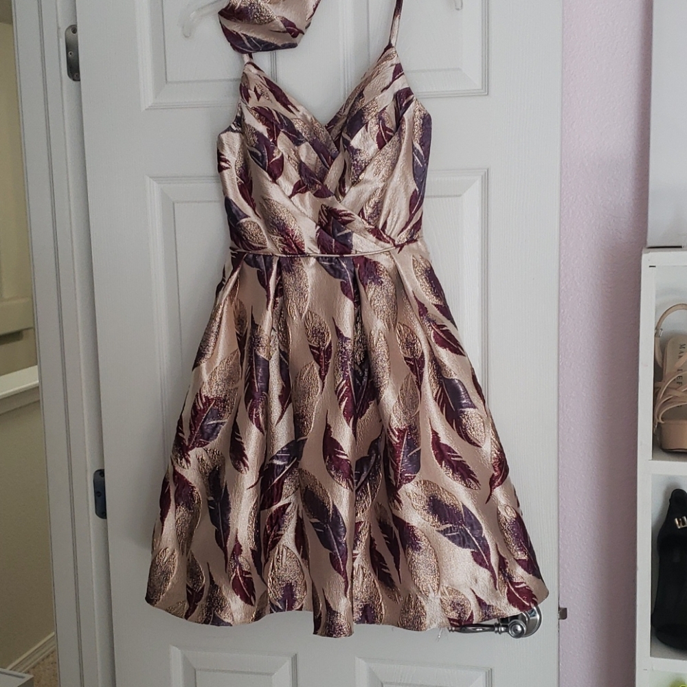 Homecoming Dress Size 3 with matching mask